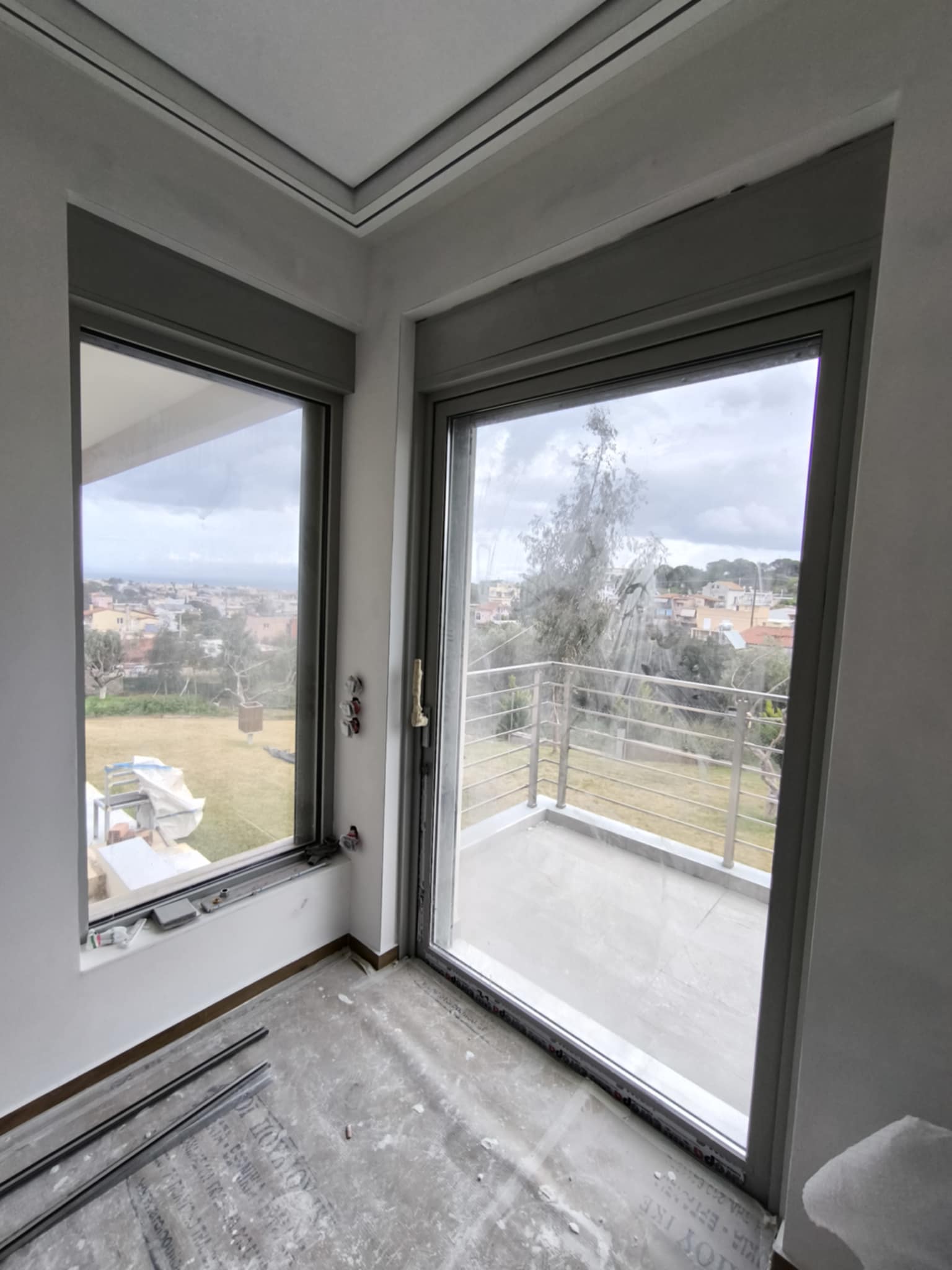 Γωνιακό Κούφωμα με Μπαλκονόπορτα